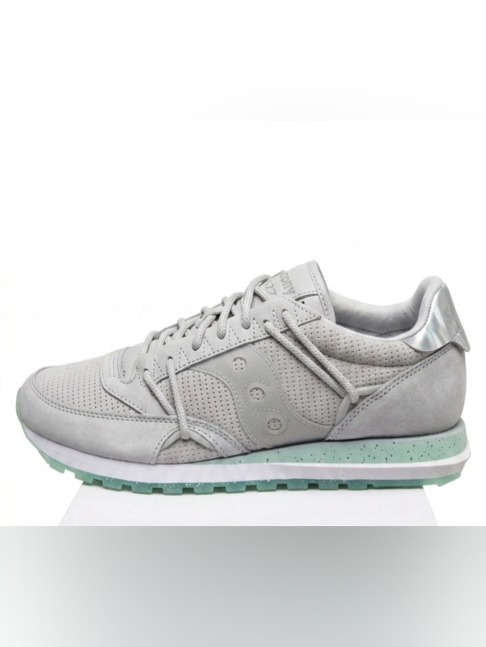 Saucony Jazz DST Sneakers Unisex Gray Suede Lace Up Shoes Sz M12/W13.5 New